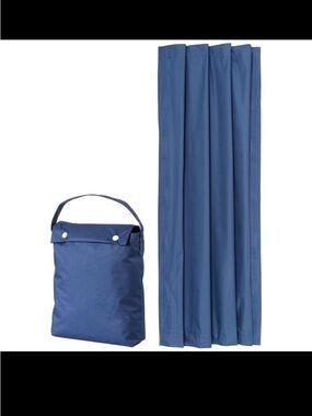 Amazon Basics Portable Blackout Curtain Shade w/ Suction Cups, Blue